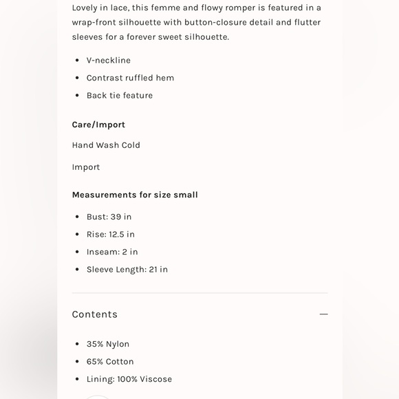 Free People Shyanne Romper Beige XS - Picture 5 of 9